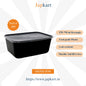 PW-750 mL Black Rectangle Container